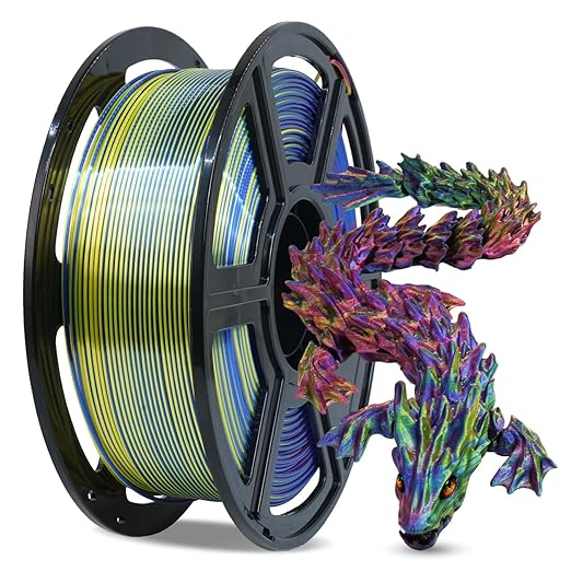 Clearance Stock - Tri-Colour Silk PLA - Red/Yellow/Blue