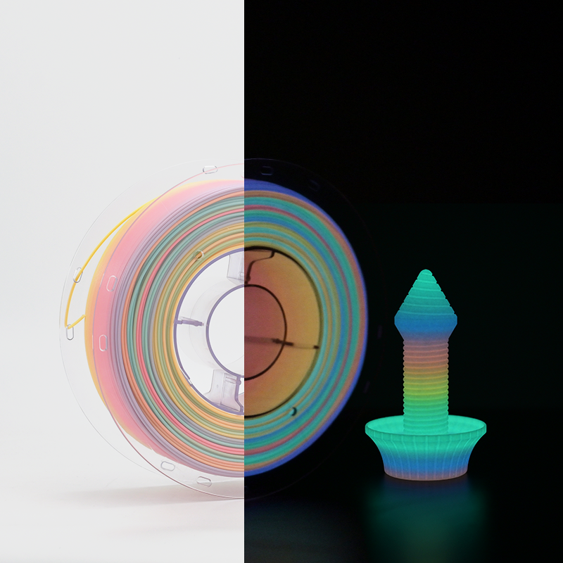 Glow In The Dark PLA - Rainbow