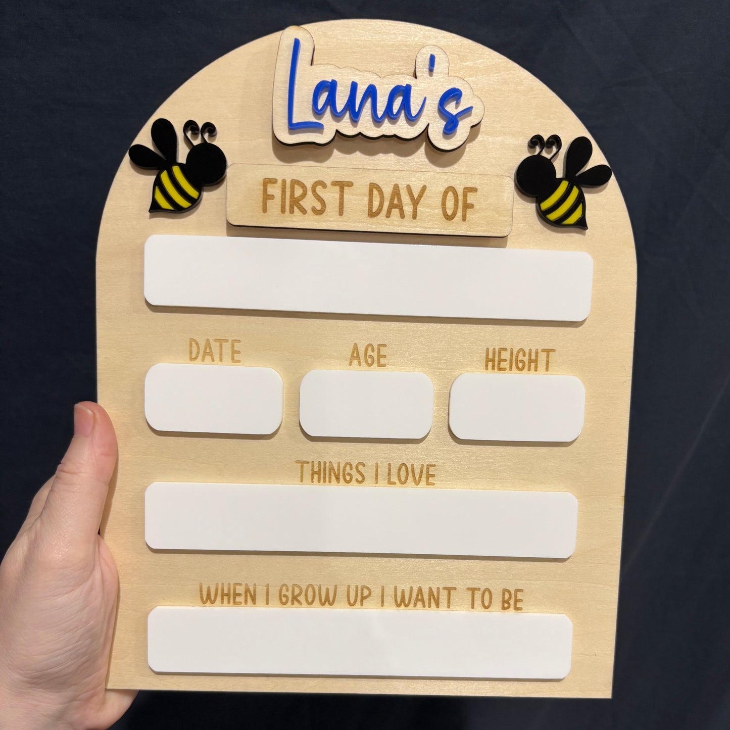 Lana’s first day of school