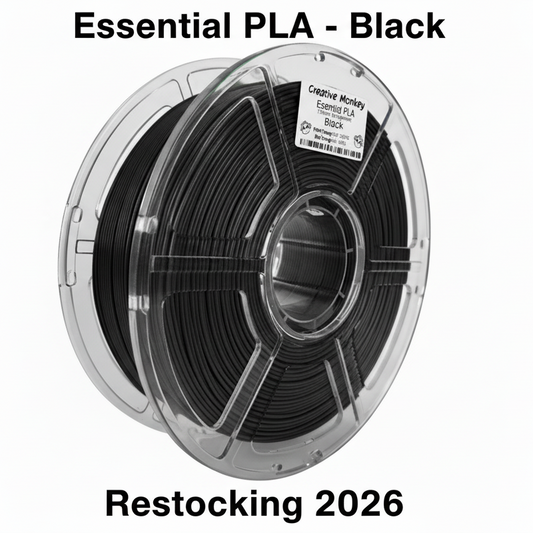 Essential PLA - Black - Restocking 2026