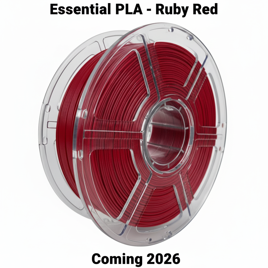 Essential PLA - Ruby Red - Coming 2026