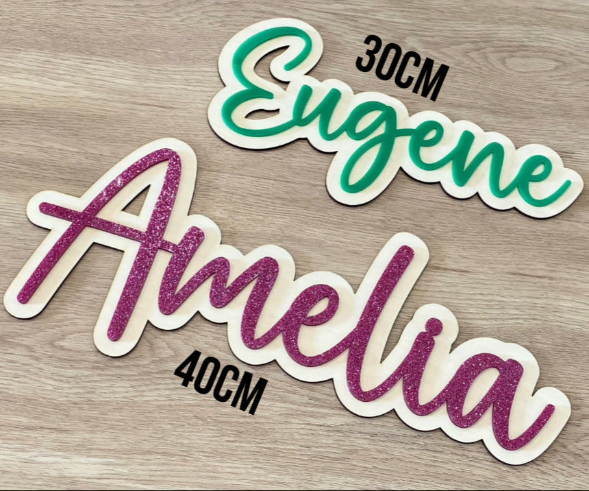 Double Layered Name Plaque
