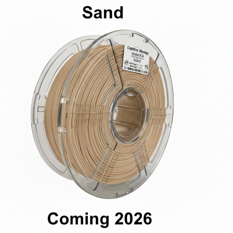 Matte Sand PLA with CMPLAMSand label