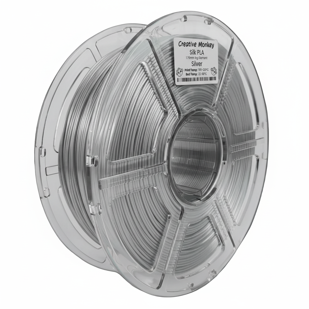 Silk PLA Silver - With Label