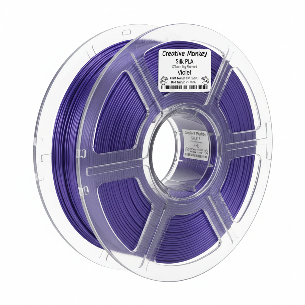 Silk PLA Violet - Pink Spool Base Recoloured