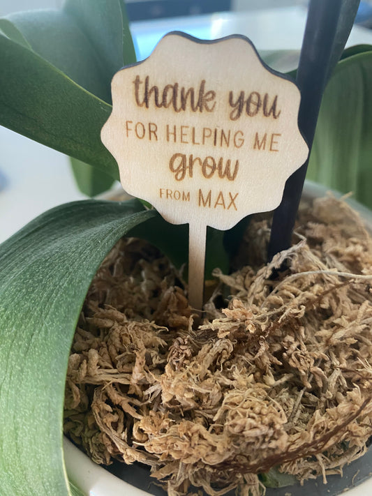 Teacher Gift | Thank You For Helping Me Grow