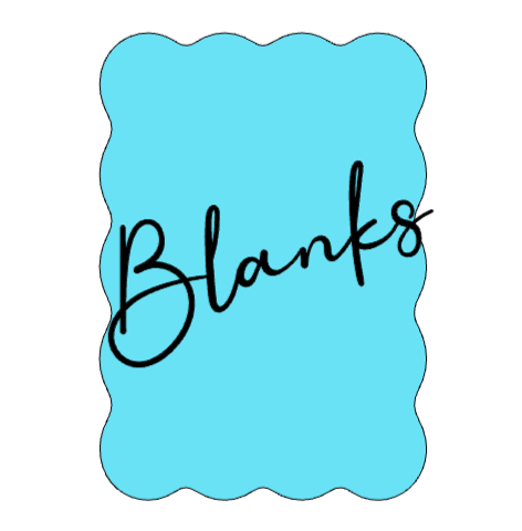 Wavy Rectangle Shape Acrylic Blanks