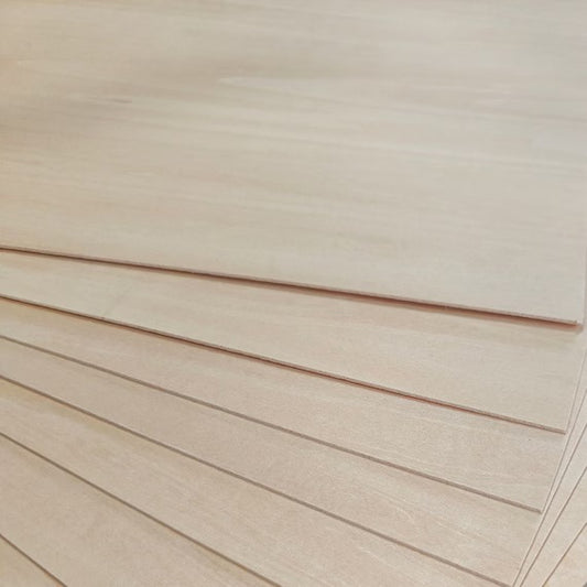 3mm Basswood Plywood Sheet 510 x 300mm | Laser Cutting
