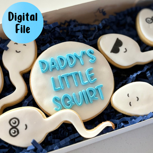 Daddy's Little Squirt - Cookie Stamp & Cutter