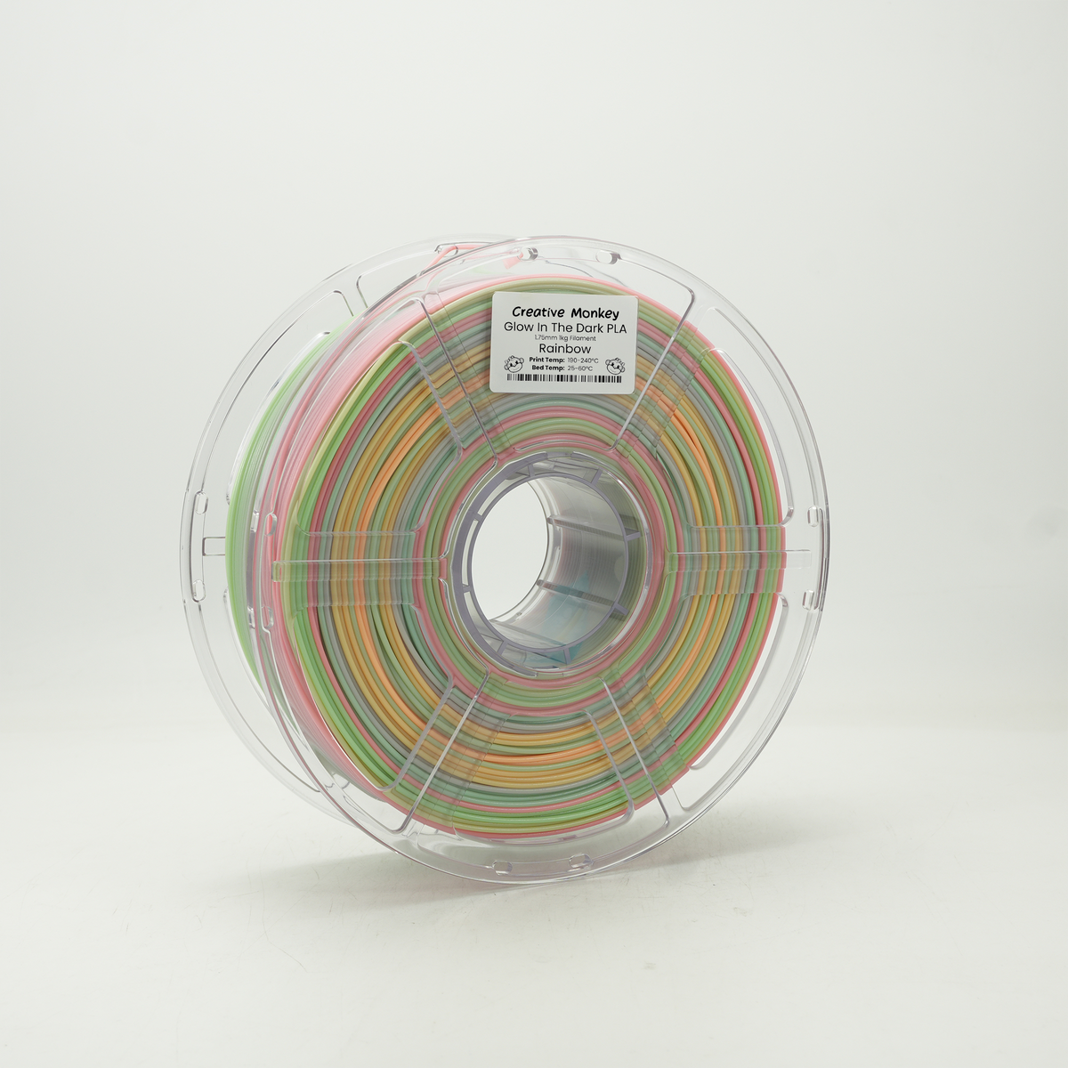 Glow In The Dark PLA - Rainbow