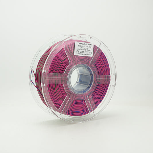 Tri-Colour Silk PLA - Red, Blue & Green