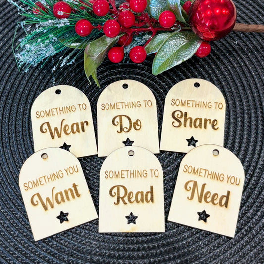 Wooden gift tags