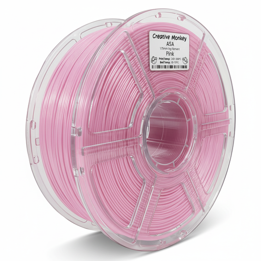 ASA Pink - CMASAPink Label, #e6b7d9 Filament, White Background, Natural Shadow