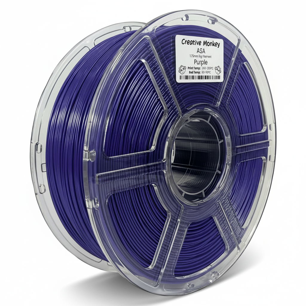 ASA Purple - CMASAPurple Label, White Background, Natural Shadow