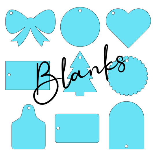 Gift Tag Acrylic Blanks