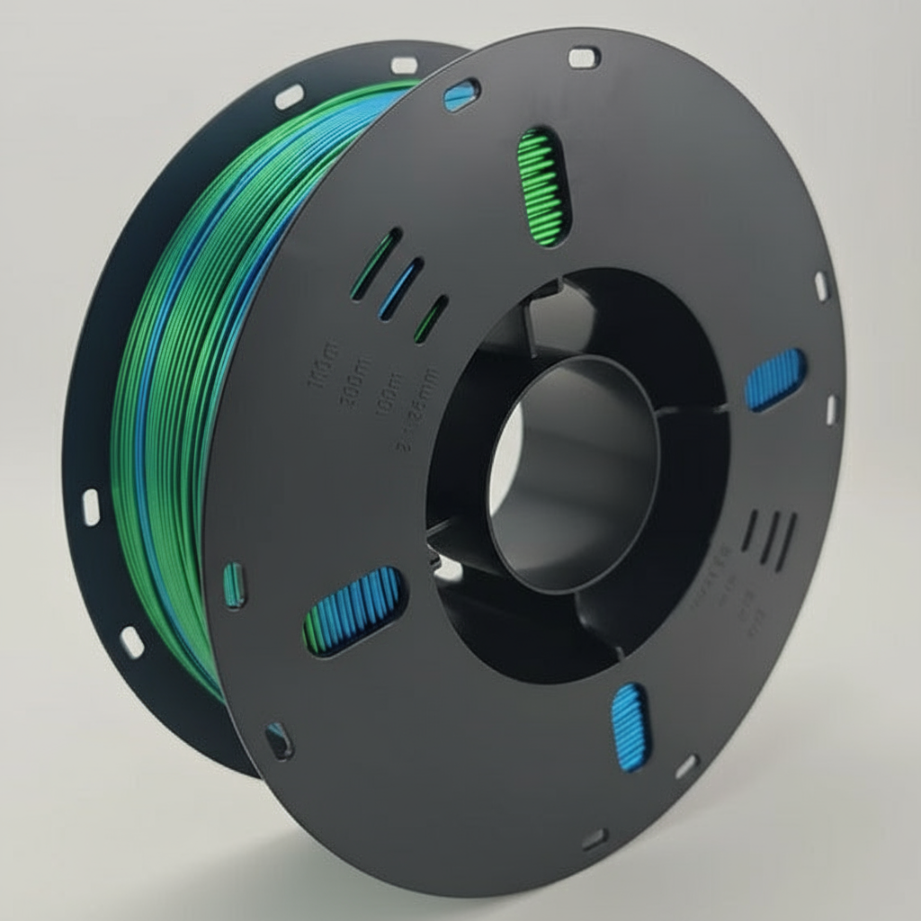 Blue-Green Dual Colour Silk PLA - Blue Holes