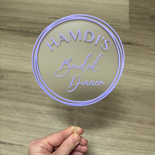 bridal_party_-_double_layered_personalised_cake_topper_-_frosted_and_pastel_purple