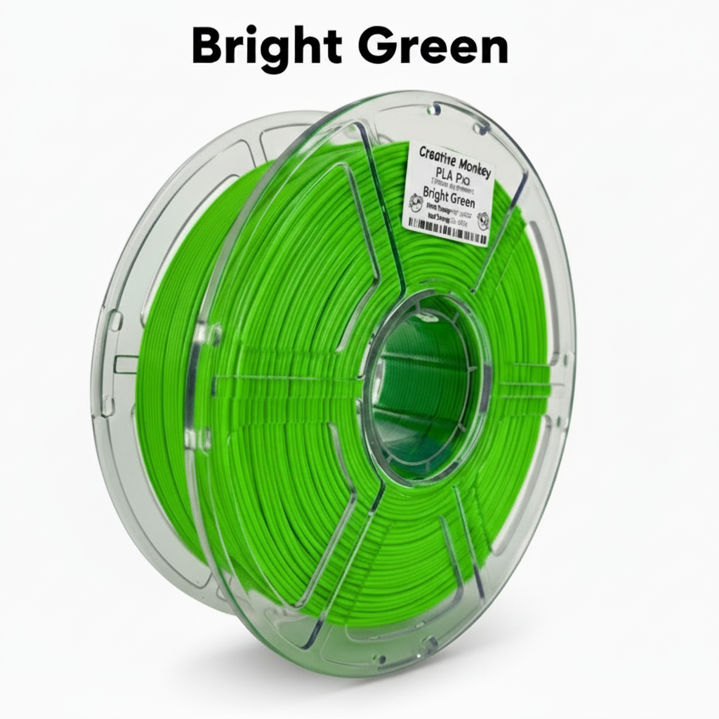 Bright Green PLA Spool with updated text format