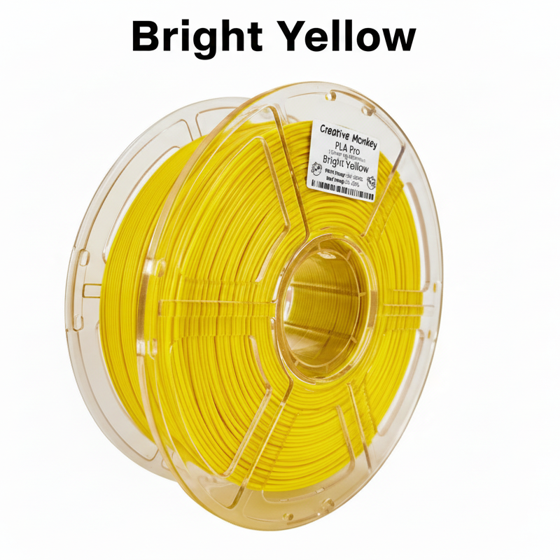 Bright Yellow PLA with updated label and text