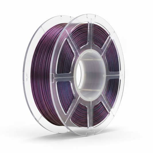 Burnt Titanium Abyssal Red filament spool