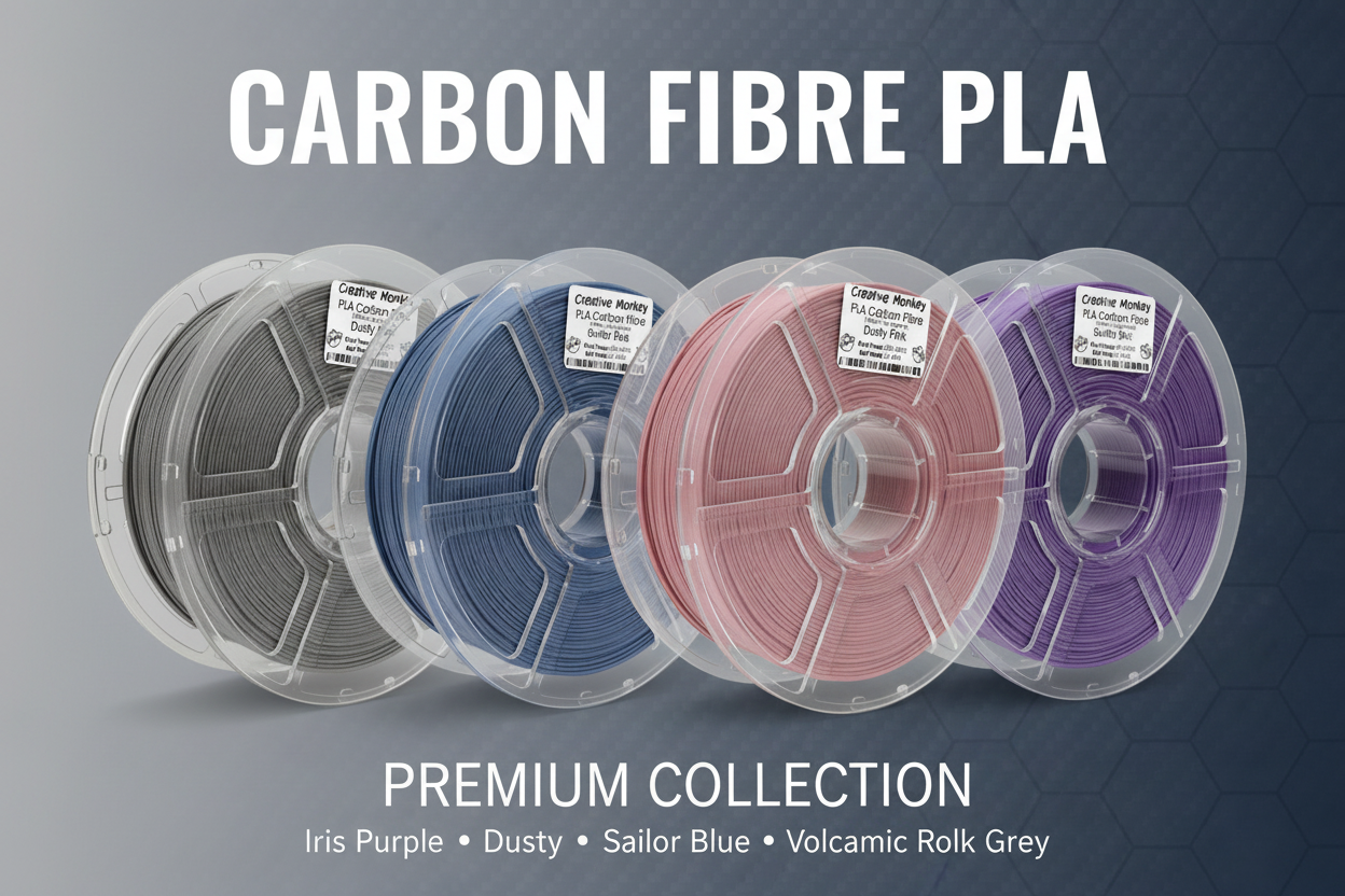 Carbon Fibre PLA Collection Banner