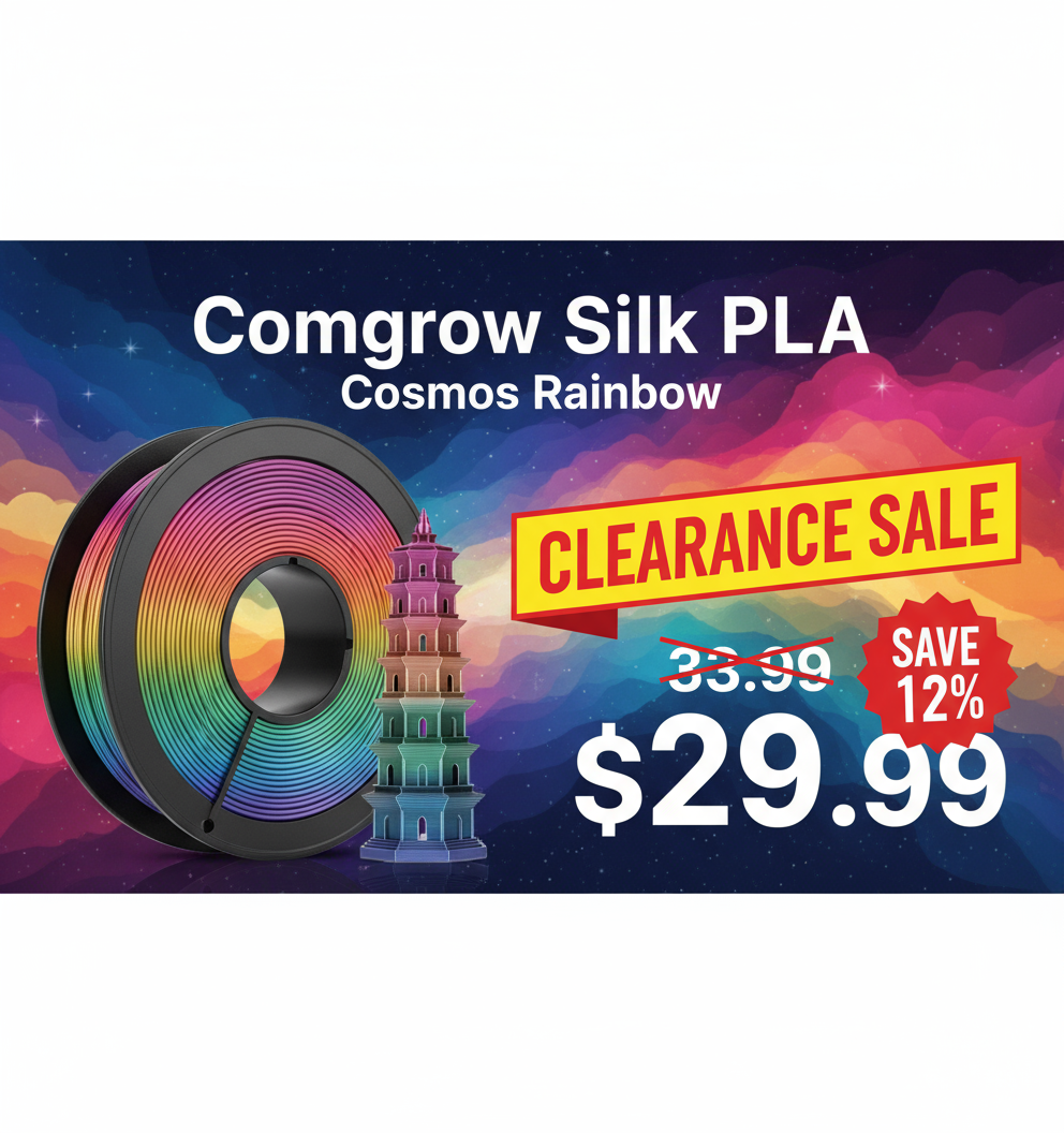 Comgrow Silk PLA Cosmos Rainbow Clearance Banner
