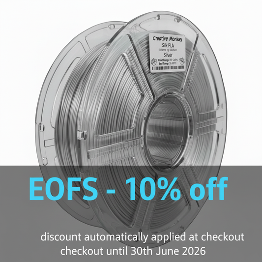 EOFS - 10% off - Silk PLA Silver