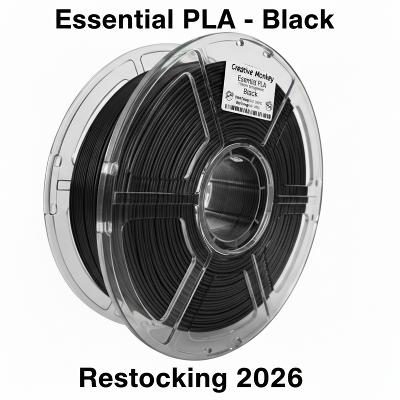 Essential PLA - Black - Restocking 2026