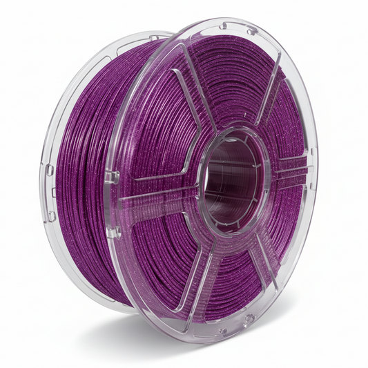 Glitter Violet Filament Spool with Shadow
