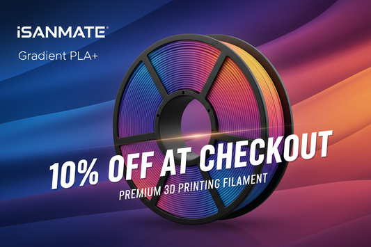 iSANMATE Gradient PLA+ 10% Off Banner