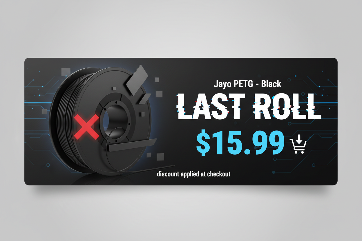 Jayo PETG Black Last Roll Banner