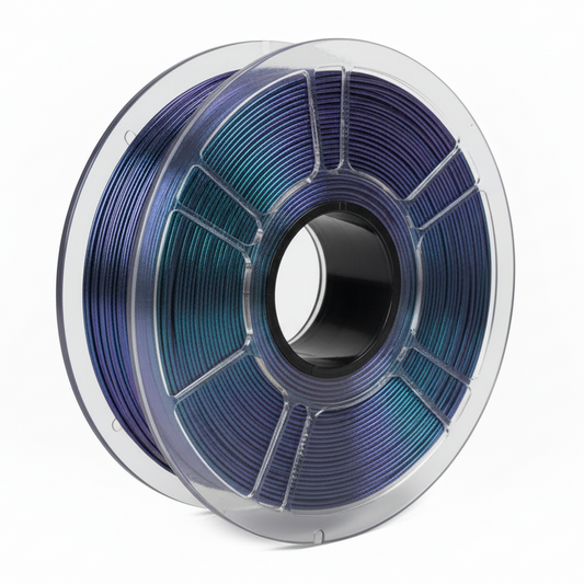 Multicolor filament spool - transparent background