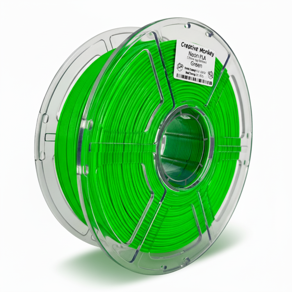 Neon Green PLA - With Shadow