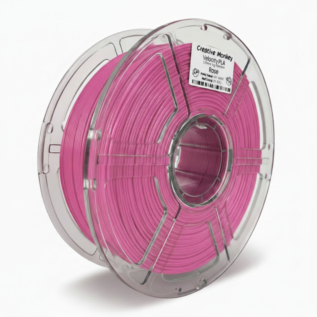 Rose PLA Spool with CMPLAVRose Label