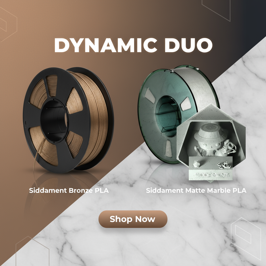 Siddament Bronze and Marble PLA Combo Banner