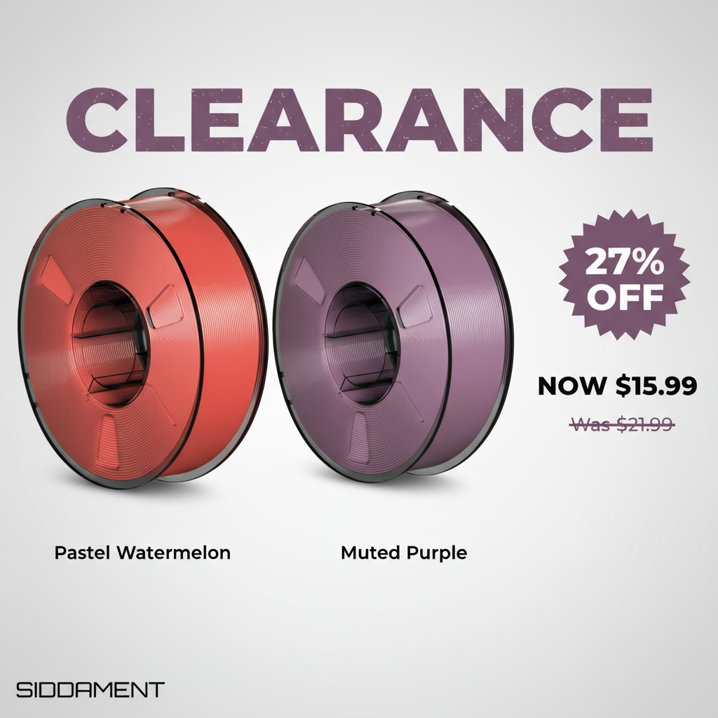 Siddament PETG Clearance Banner - Both Variants