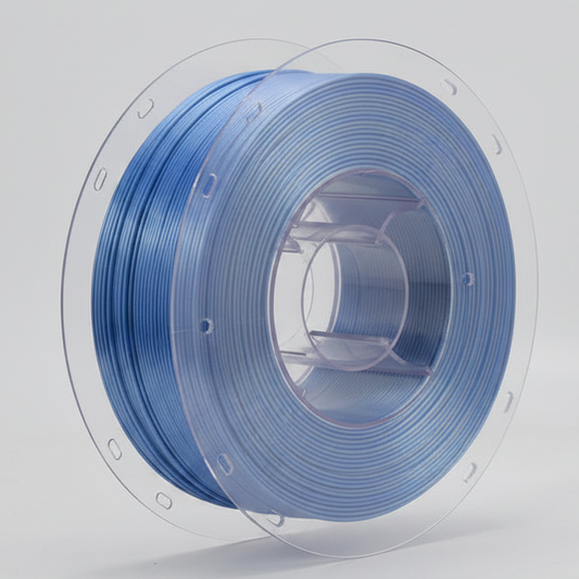 Dual Colour Silk PLA - Blue & Silver