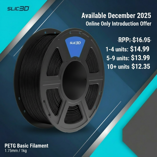 Slic3d PETG Basic Promotional Banner with Pricing