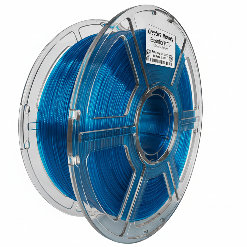 Transparent Blue with CMPETGEtBlue label